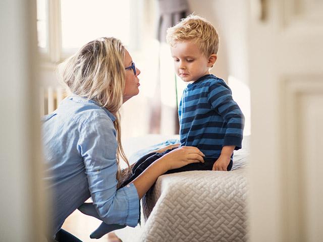 mother and young son
